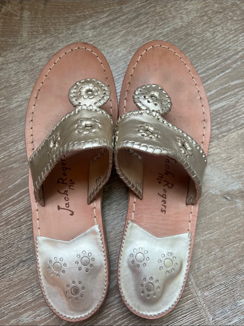 Jack Rogers Platinum Sandals